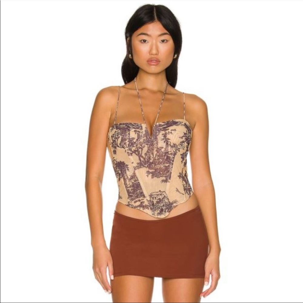 Miaou Aphex Corset in gold toile S